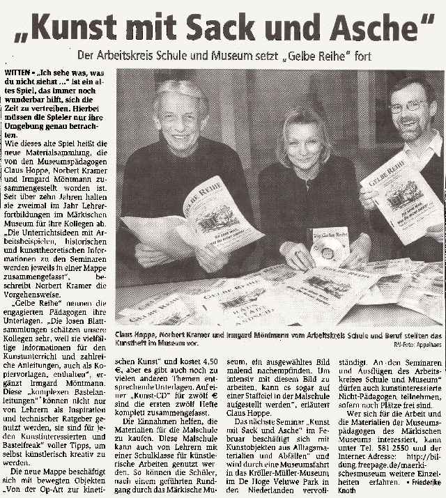 Ruhr-Nachrichten vom 24.Januar 2003